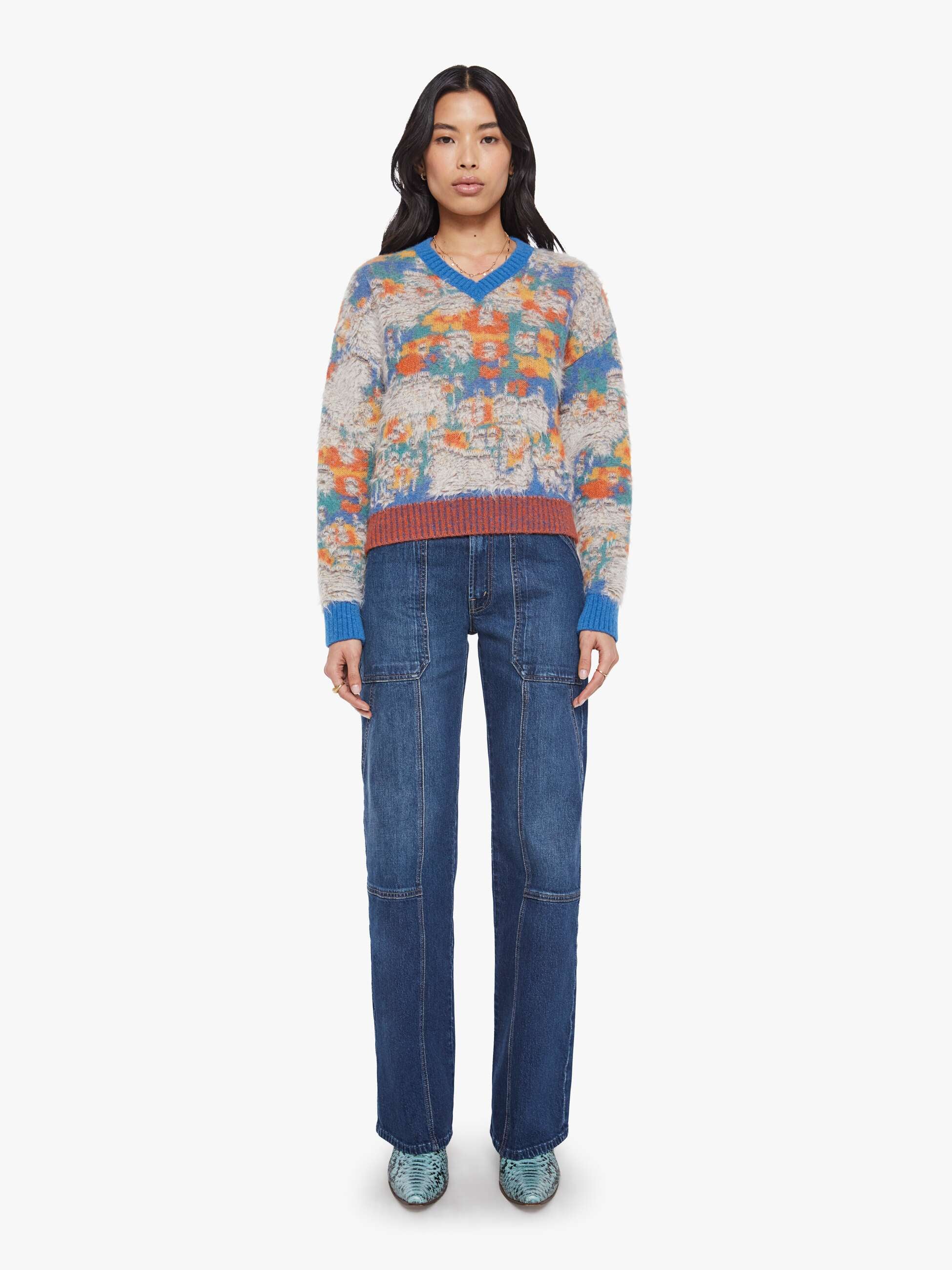 The Crop Varsity Jumper - Fixer Upper - Image 5