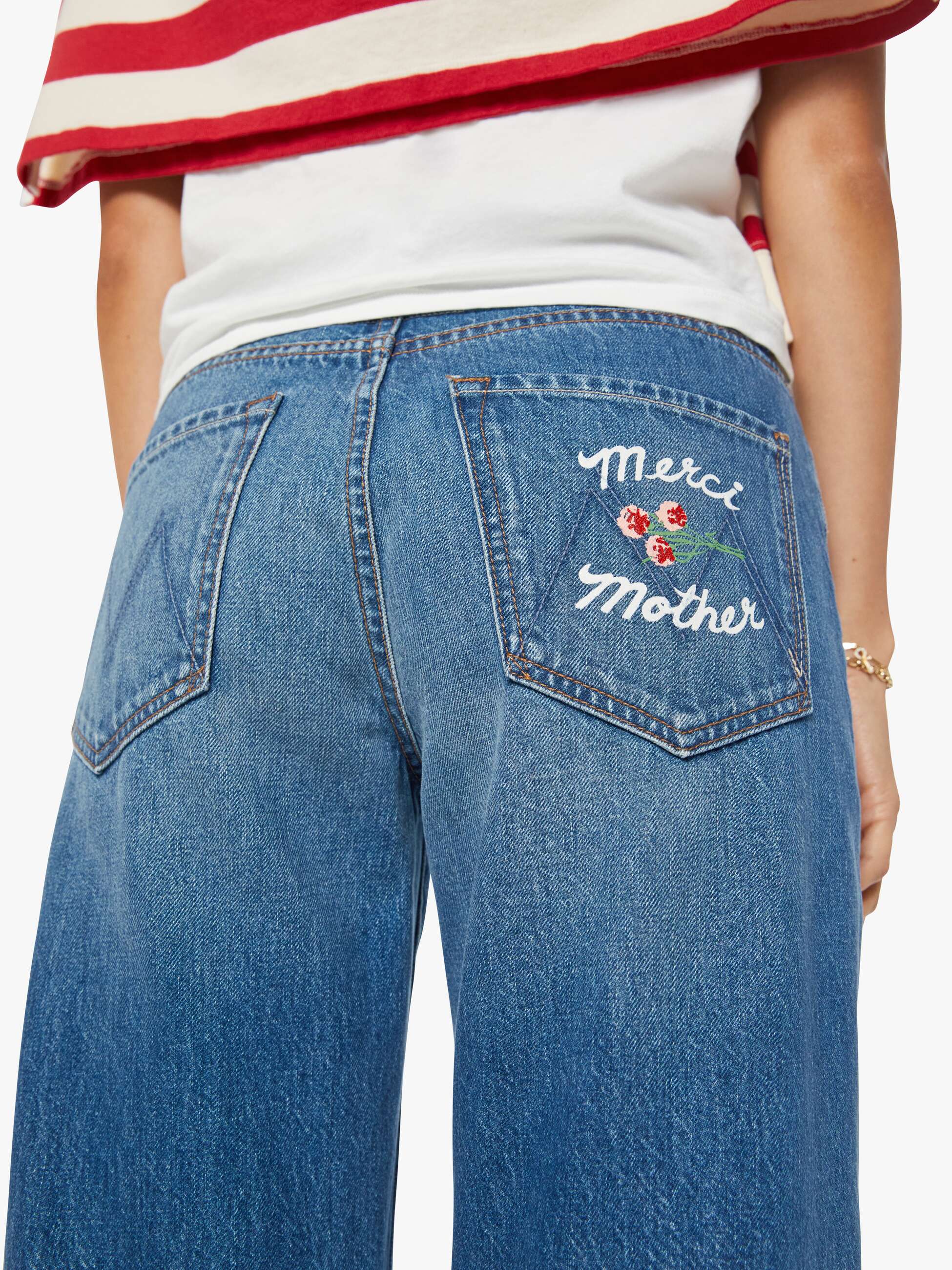 Merci x MOTHER The Dodger Ankle - Green Thumb - Image 5