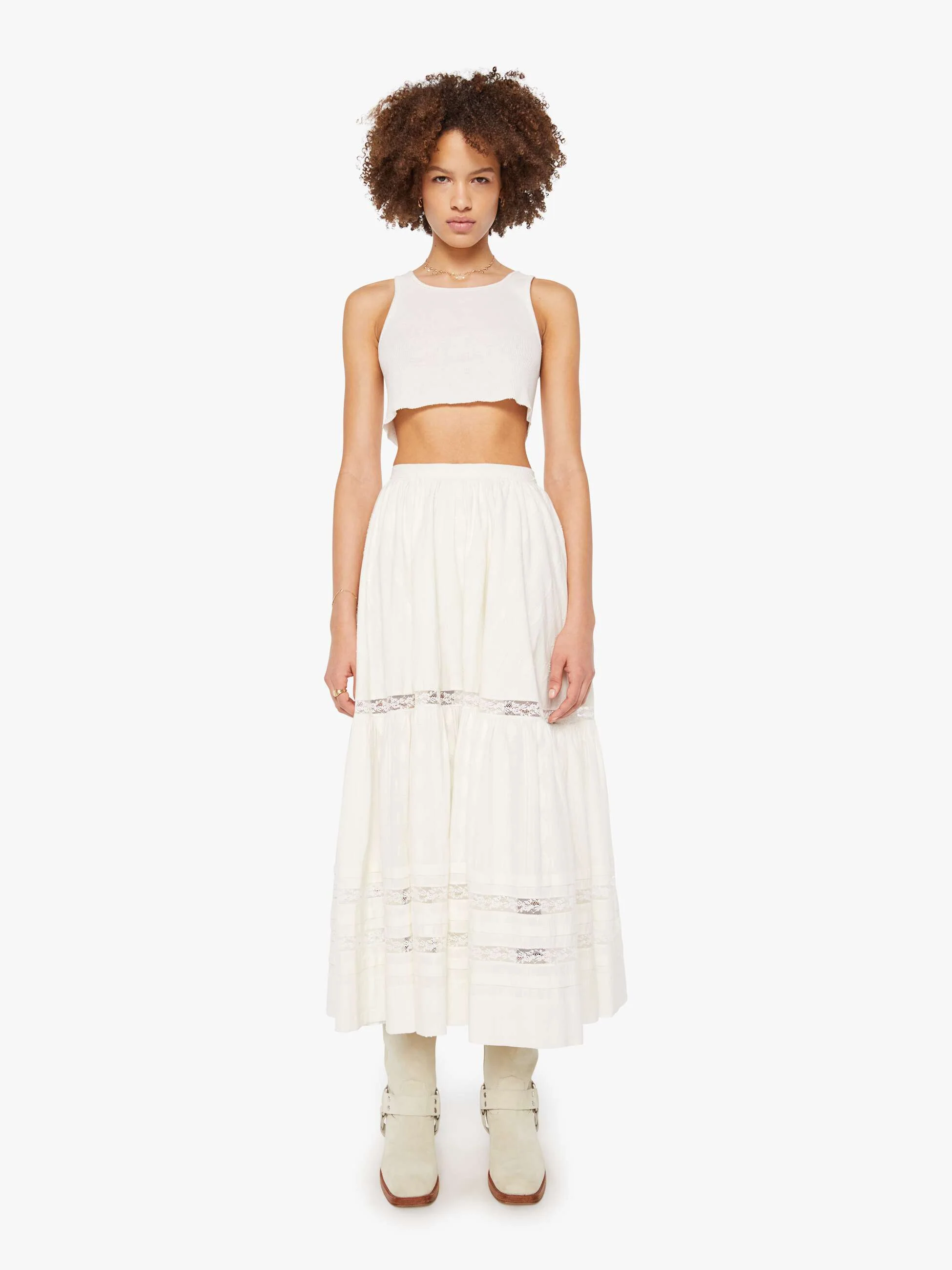 The Laced Up Skirt - Where The Wildflowers Grow - Image 2
