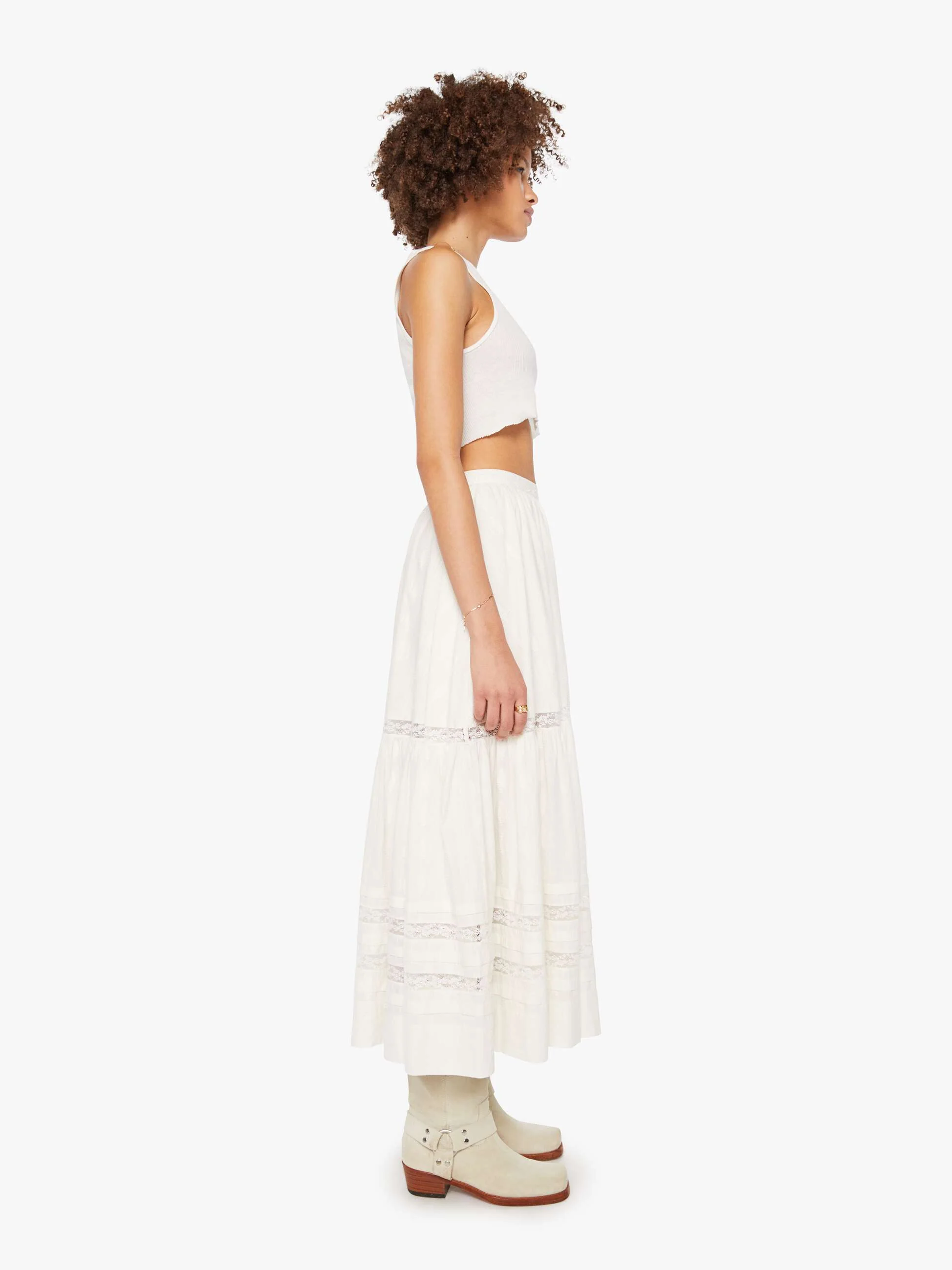 The Laced Up Skirt - Where The Wildflowers Grow - Image 3
