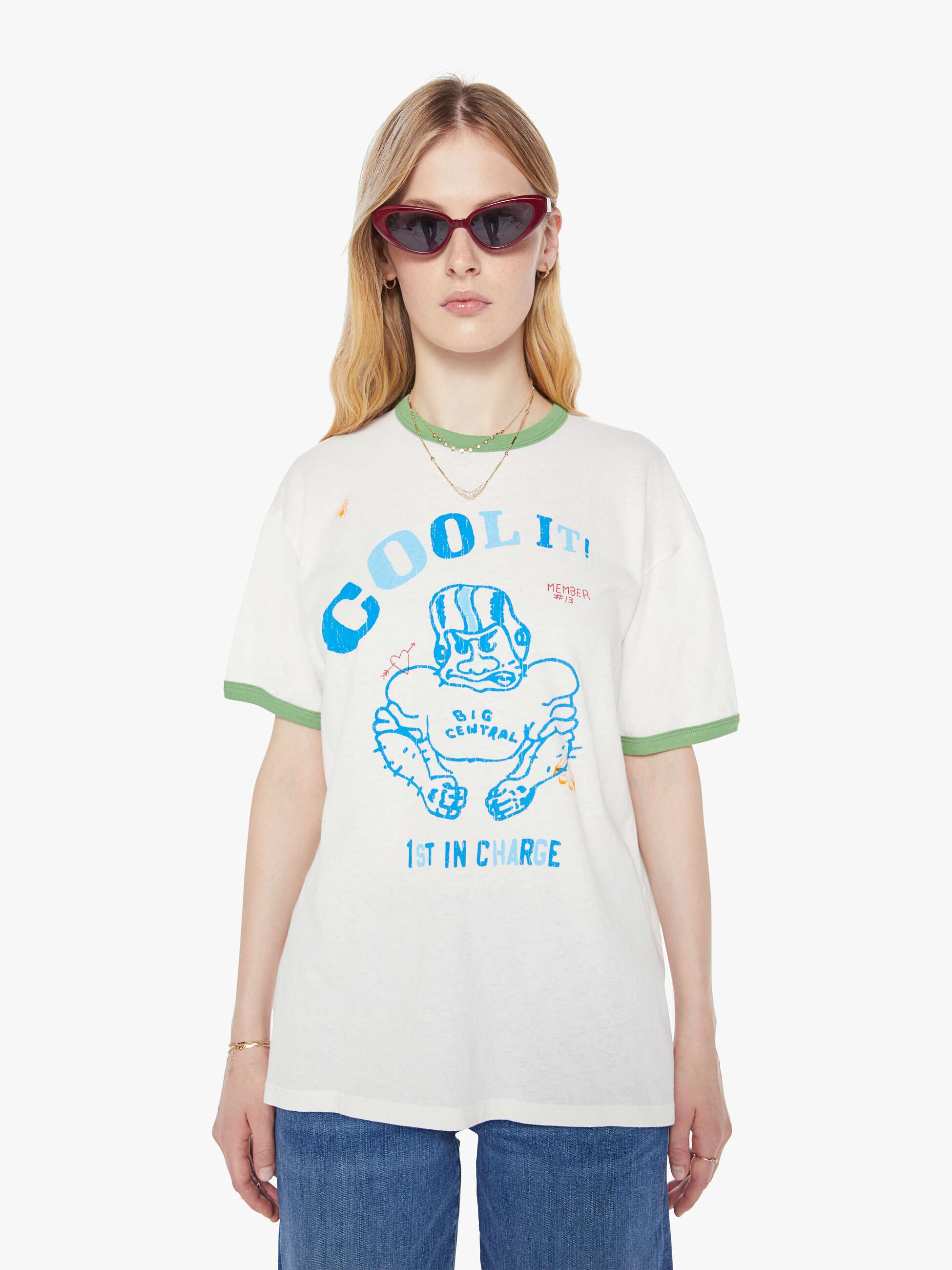 The Lowdown Ringer Tee - First In Charge