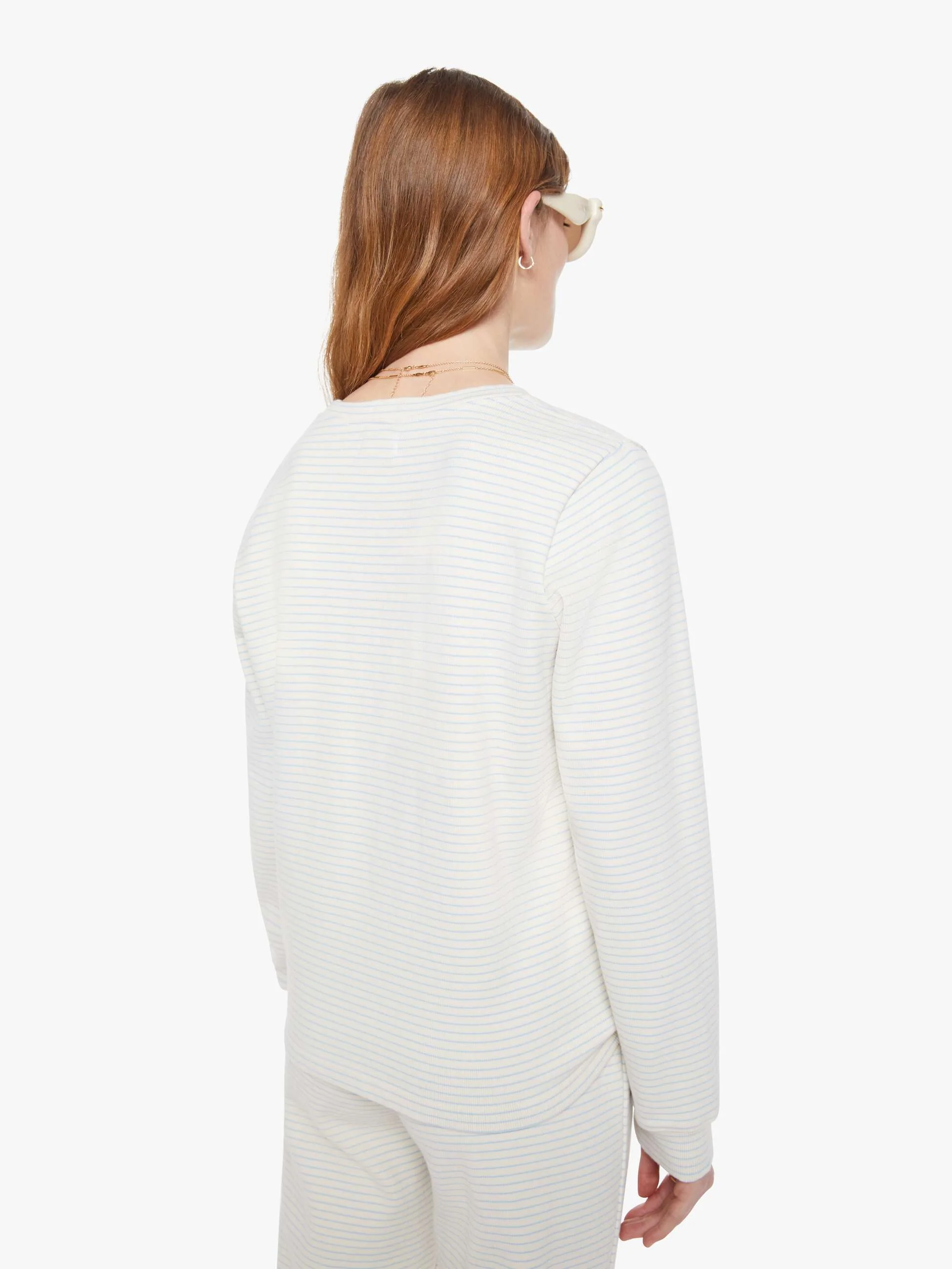 The L/S Boxy Goodie Goodie - White And Blue - Image 4