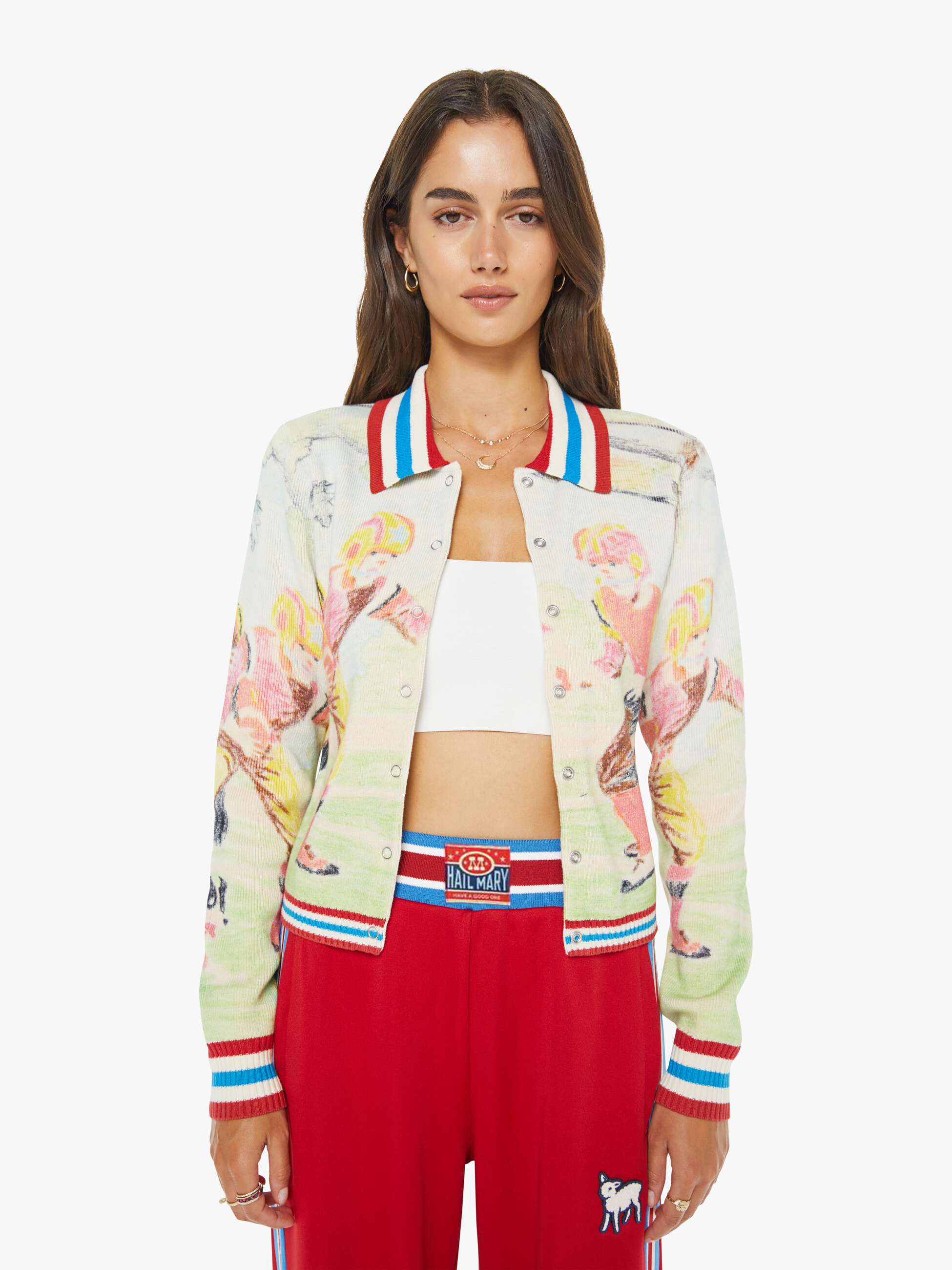 The Slim Raquette Cardigan - Scramble
