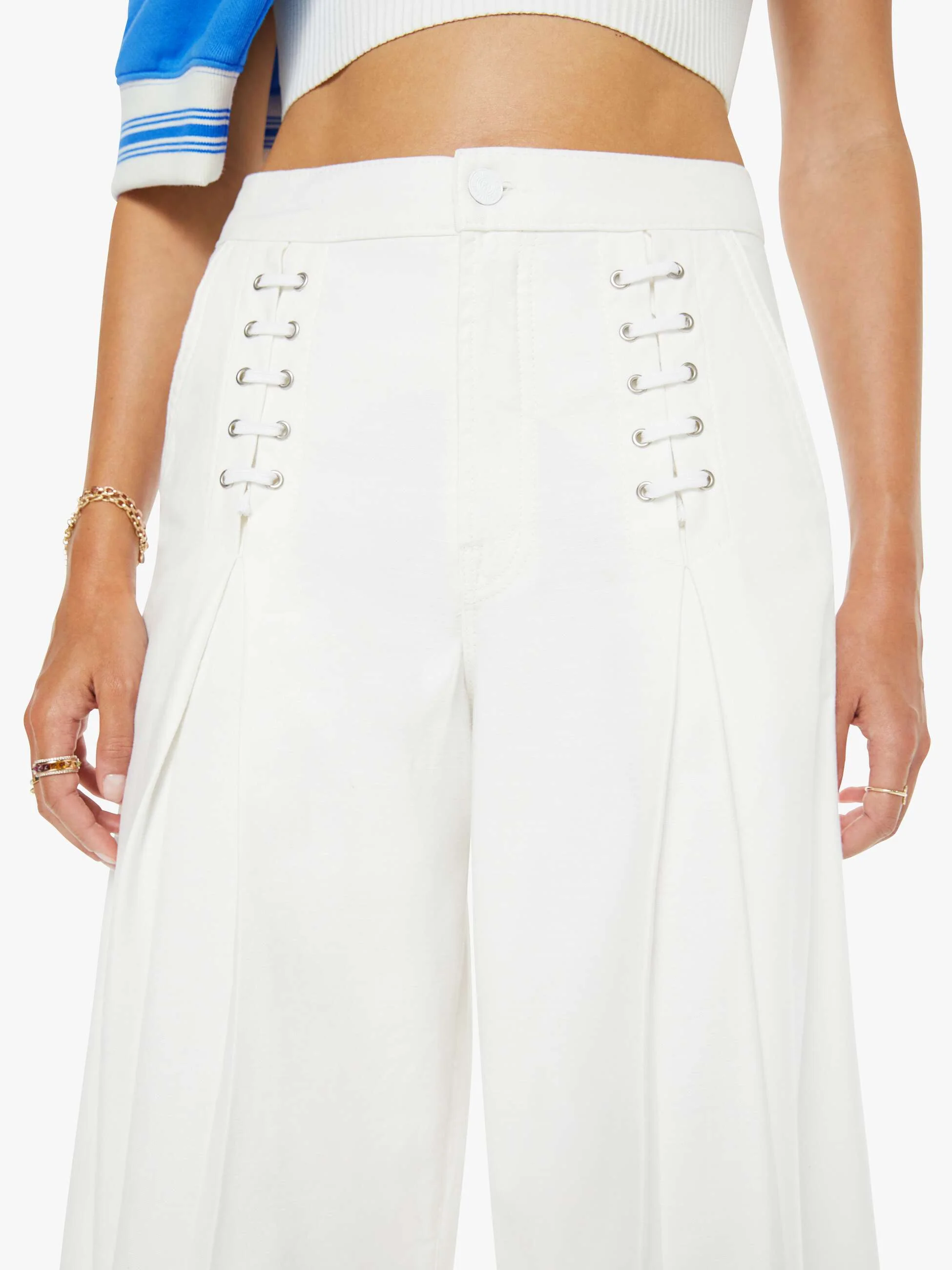 The Undercover Lace Up Sneak - White - Image 5