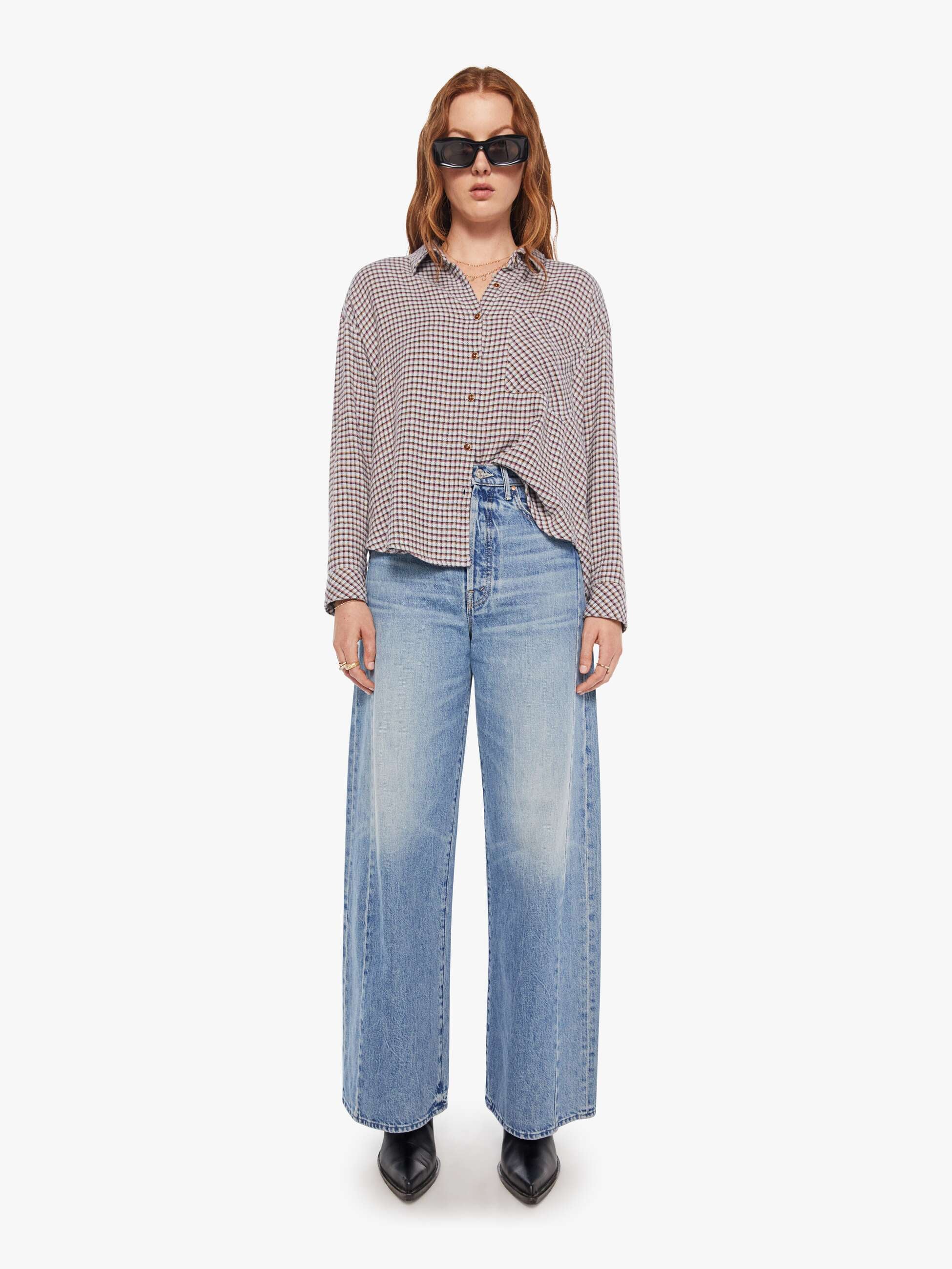 XiRENA Jordy Shirt - Baby Blue Check - Image 5